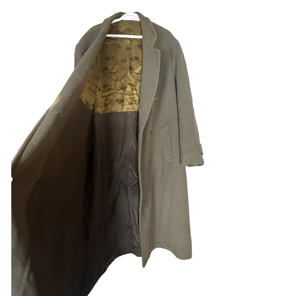 Vintage Steinbock Tyrol Wool Blend Classic Brown Overcoat - Picture 10 of 16